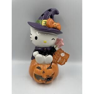 Blue Sky Clayworks Hello Kitty Witch On Halloween Pumpkin Heather Goldminc